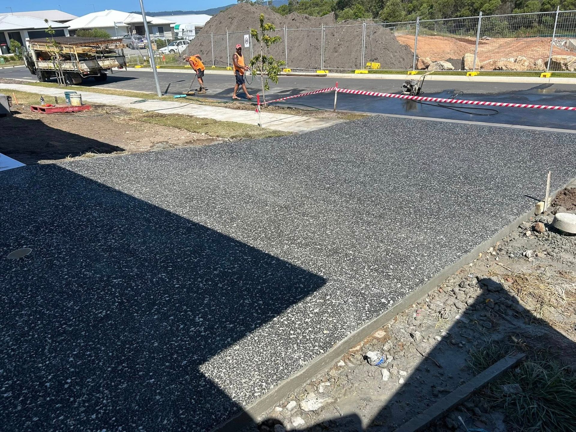 Charcoal Exposed Aggregate