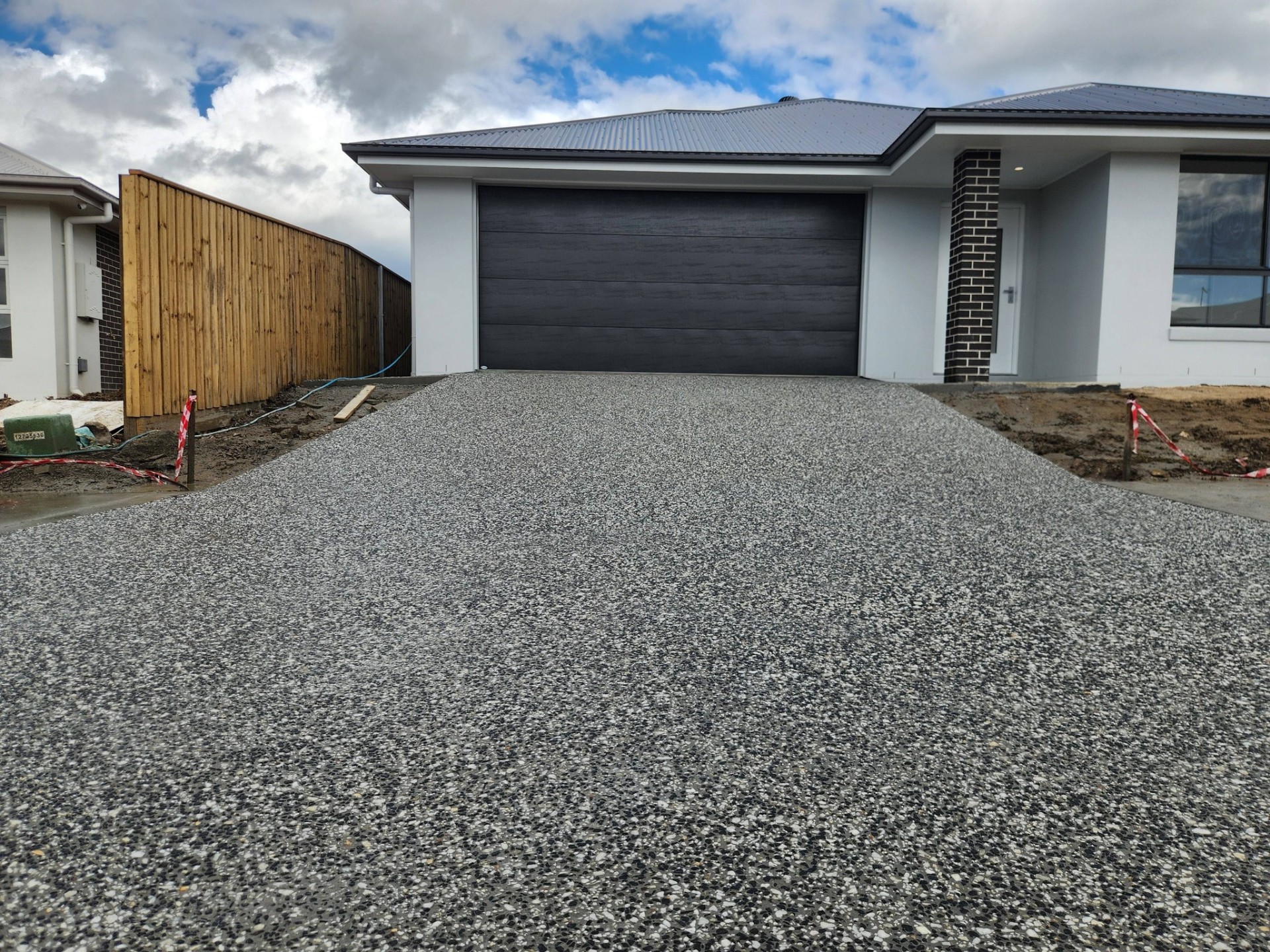 Plain Concrete Driveway